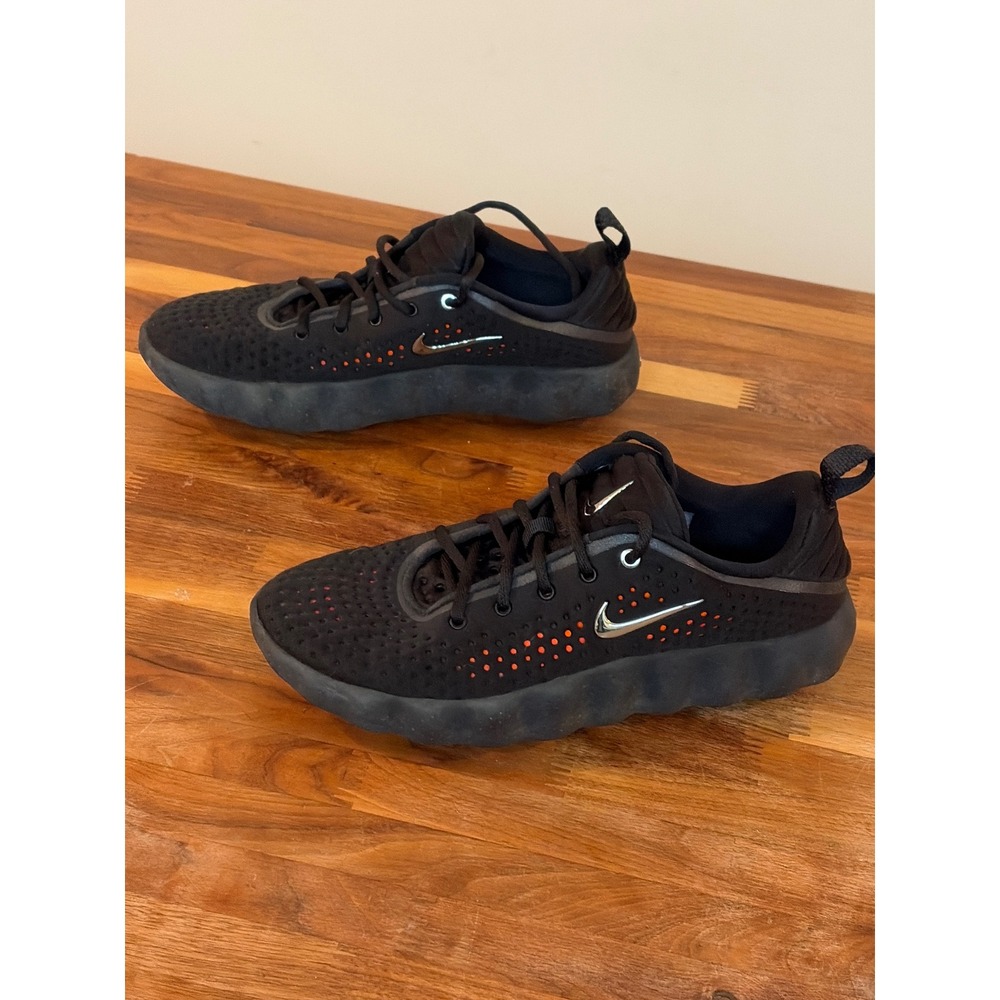 Nike Motiva Walking Shoes Black Bright Crimson HQ4308-001 Mens 7.5